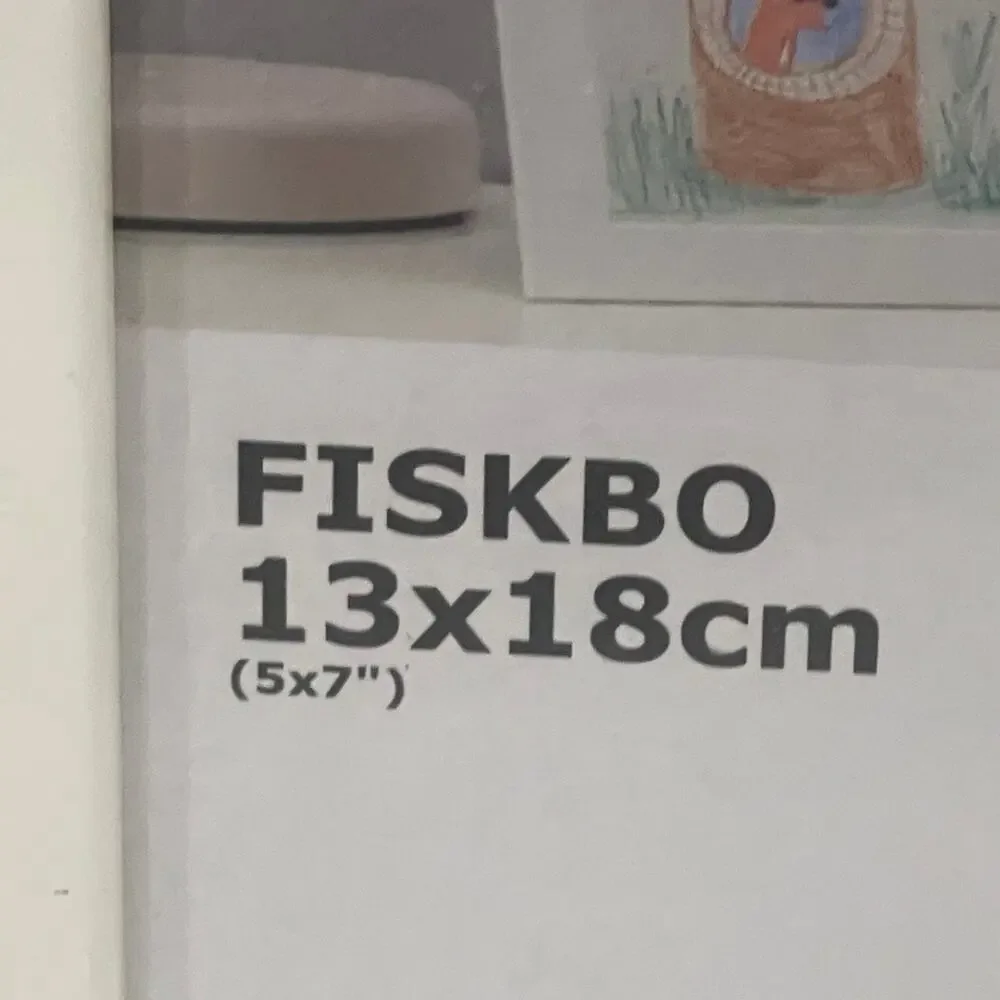 NEW IKEA FISKBO 5x7 Picture Frame White Photo Frame
